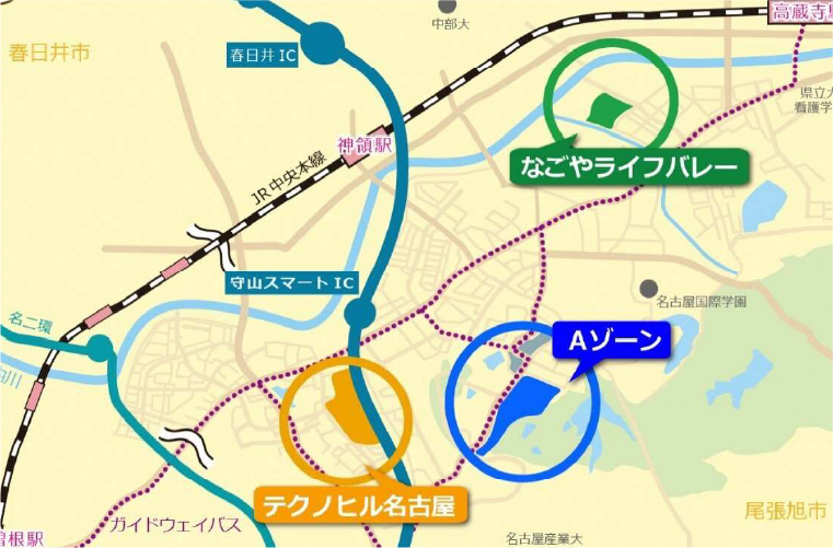 なごやサイエンスパーク全体図